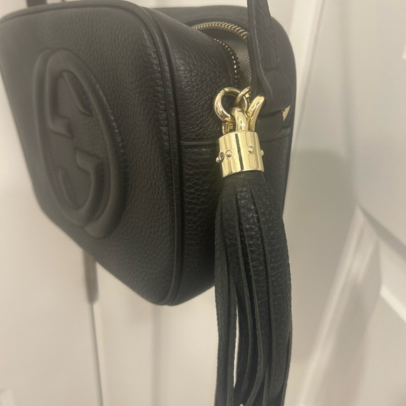 Gucci Black Leather Soho Disco Shoulder Bag - Picture 5 of 10